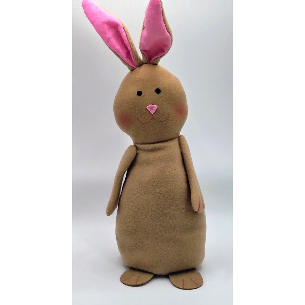 Easter Bunny Brown Rabbit 14" Plush Home Fall Spring Decor